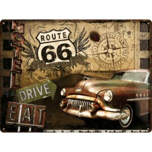 Nostalgic Art Plechová ceduľa: Route 66 - 30x40 cm