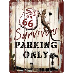 Nostalgic Art Plechová ceduľa: Route 66 Parking Only - 30x40 cm