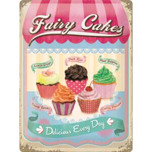 Nostalgic Art Plechová ceduľa: Fairy Cakes Cup Cakes - 30x40 cm