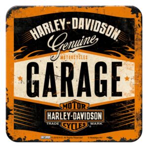 Nostalgic Art Sada podtáciek 2 - Harley Davidson (Garage) 9x9 cm