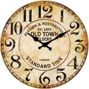 Postershop Nástenné sklenené hodiny: Repair & Restorations (Old Town Clocks) - 34 cm
