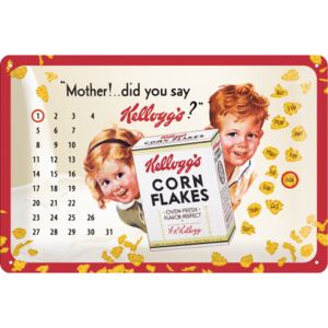 Nostalgic Art Plechová ceduľa - Kellogg 's Corn Flakes (Kalendár)