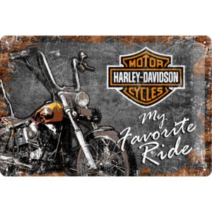 Nostalgic Art Plechová ceduľa: Harley Davidson (My Favorite Ride) - 20x30 cm
