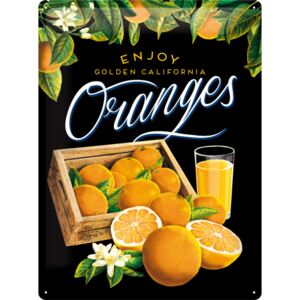 Nostalgic Art Plechová ceduľa: Enjoy Oranges - 30x40 cm