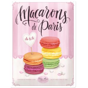 Nostalgic Art Plechová ceduľa: Macarons de Paris - 30x40 cm