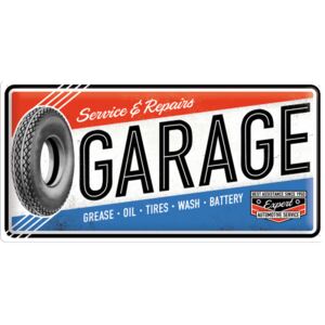 Nostalgic Art Plechová ceduľa: Garage - 25x50 cm