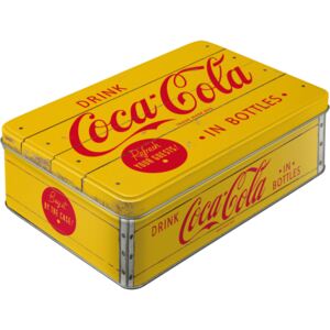 Nostalgic Art Plechová dóza - Coca-Cola (Žlté logo)