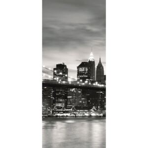 Donga Fototapeta: Brooklyn Bridge (čiernobiely) - 211x91 cm