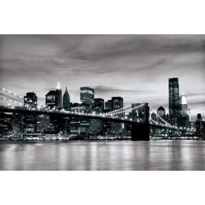 Donga Fototapeta: Brooklyn Bridge (čiernobiely) - 254x368 cm