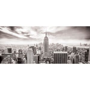 Donga Fototapeta: Pohľad na New York (čiernobiela) - 104x250 cm