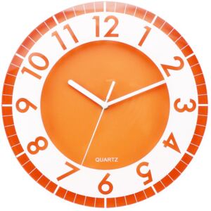 Postershop Nástenné hodiny: Moderné (oranžová) - 30 cm