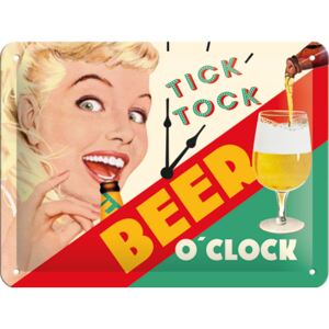 Nostalgic Art Plechová ceduľa - Beer O'Clock