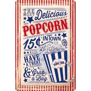 Nostalgic Art Plechová ceduľa: Popcorn - 20x30 cm