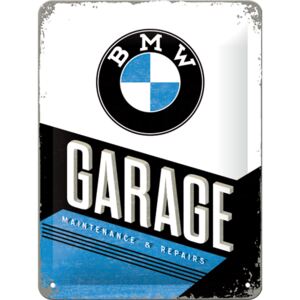 Nostalgic Art Plechová ceduľa: BMW Garage - 15x20 cm