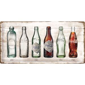 Nostalgic Art Plechová ceduľa: Coca-Coca (fľaše) - 25x50 cm