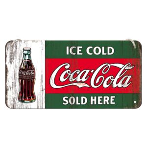 Nostalgic Art Plechová ceduľa: oca-Cola (Ice Cold Sold Here) - 10x15 cm