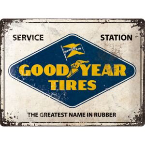 Nostalgic Art Plechová ceduľa: Good Year Tires (Service Station) - 30x40 cm