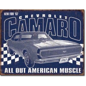 Plechová ceduľa: Chevrolet Camaro - 30x40 cm