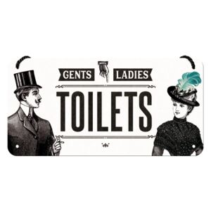 Nostalgic Art Závesná ceduľa: Gents and Ladies Toilets - 10x20 cm