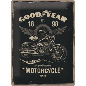 Nostalgic Art Plechová ceduľa: Good Year (Motorcycle) - 40x30 cm