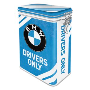 Nostalgic Art Plechová dóza s klipom - BMW Drivers Only