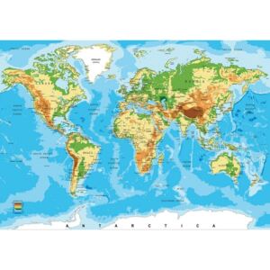 Donga Obraz na plátne: Mapa sveta (3) - 75x100 cm