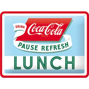 Nostalgic Art Plechová ceduľa: Coca-Cola (Lunch) - 15x20 cm