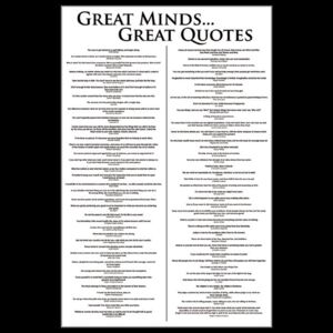 Plagát - Great Minds ... Great Quotes