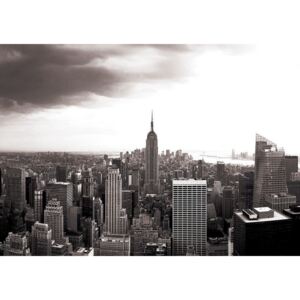 Donga Fototapeta vliesová: Manhattan (Čiernobiela) - 184x254 cm