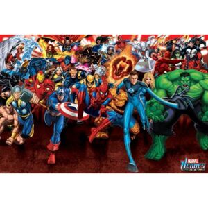 Plagát - Marvel Heroes Attack