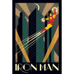Plagát - Ironman (Art Deco)