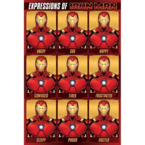Plagát - Expressions of Iron Man