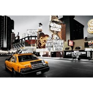 Plagát - Las Vegas taxi