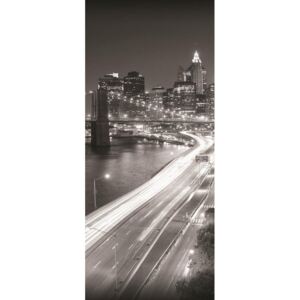Donga Fototapeta: Čiernobiely Brooklyn Bridge (1) - 211x91 cm
