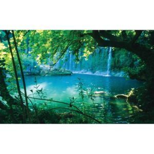 Donga Fototapeta vliesová: Jazero a vodopád - 184x254 cm