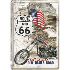 Nostalgic Art Plechová pohľadnice - Route 66 National Old Trails Road