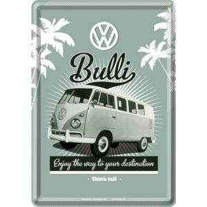 Nostalgic Art Plechová pohľadnice - VW Bulli (Enjoy the Way to Yours Destination)