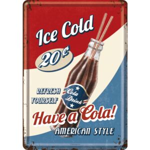Nostalgic Art Plechová pohľadnice - Ice Cold Cola