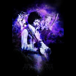Plagát - Hendrix (Purple haze Smoke)