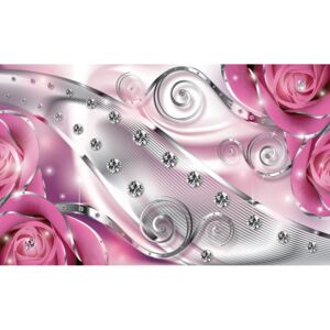 Donga Fototapeta vliesová: Luxusné abstrakcie (ružová) - 184x254 cm