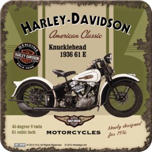 Nostalgic Art Sada podtáciek 2 - Harley-Davidson Knucklehead 9x9 cm