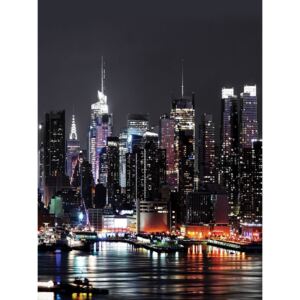 Donga Fototapeta: New York v noci (2) - 254x184 cm