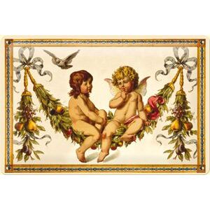 Nostalgic Art Plechová ceduľa: Angels - 20x30 cm