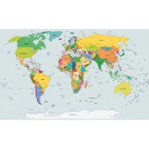 Donga Fototapeta vliesová: Mapa sveta (2) - 184x254 cm