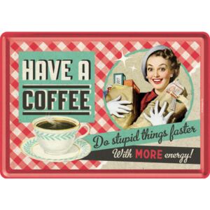 Nostalgic Art Plechová pohľadnice - Have A Coffee