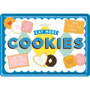 Donga Plechová pohľadnice - Eat More Cookies