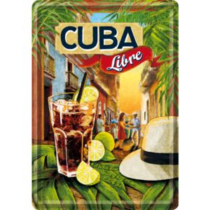 Nostalgic Art Plechová pohľadnice - Cuba Libre