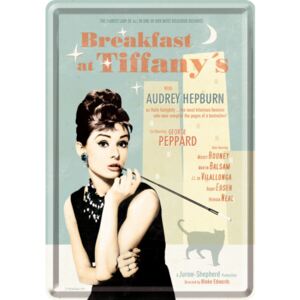 Nostalgic Art Plechová pohľadnice - Breakfast at Tiffany's (blue)