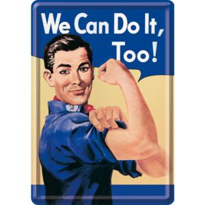 Nostalgic Art Plechová pohľadnice - We Can Do It, Too!