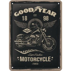 Nostalgic Art Plechová ceduľa: Good Year (Motorcycle) - 20x15 cm